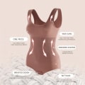 Miniatyrbild 6 av 6: Flarixa Large Size One Piece Body Shapewear Waist Trainer Sömlösa magbyxor Grenspänne Slimmande underkläder Pink XS-S