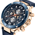 Miniatyrbild 2 av 6: BENYAR Top Brand 2023 Herr Quartz Watch Multifunktion Sport Chronograph 30M Vattentät Armbandsur Watch Relogio Masculino Blue Rose Gold