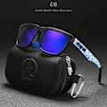 Miniatyrbild 1 av 6: 2022 nya KDEAM Ken Block polariserade solglasögon män fyrkantiga solglasögon reflekterande beläggning Spegellins UV400 märke med case C10 With B2 Case