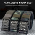 Miniatyrbild 5 av 6: Herrbälte Army Style Stridsbälten Quick Release Militär Utomhusträning Jakt Vandringsverktyg Midjeband Nylon Taktiskt bälte A05 one size