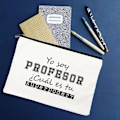 Miniatyrbild 1 av 6: Yo Soy Profesor Cual Es Tu Superpoder Spanska sminkväskor Lärare Canvas Penna Förvaringspåse Resetoalettartiklar Organizer Presenter W01321-TBWH-D