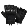 Miniatyrbild 1 av 6: Fingerlösa handskar för cykel Taktiska handskar för män Militärskytte Paintball Motorcykelhandskar Combat Hard Knuckle Glove Style2 Black XL
