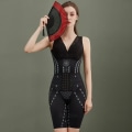 Miniatyrbild 1 av 6: Flarixa Plus Size Bodysuit Shapewear Kvinnor Magkontroll Underkläder Koffein Postpartum Bantning Slida Tillbaka Take Off Body Shaper Black-Vest M
