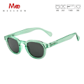Miniatyrbild 1 av 6: Meeshow Design 2023 Män Kvinnor Retro Mode Solglasögon kristall Design Rund Båge 100 % UV-skydd Nylon Lins Solglasögon Shiny Green Sunglasses