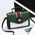 Miniatyrbild 5 av 6: Kvinnor Designer Contrast Handväska Kvinna Ny Klassisk Crossbody-väska Flikväska Läder Axelväska Damväska caramel colour