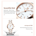 Miniatyrbild 6 av 6: OLEVS Quartz högkvalitativa klockor för kvinnor Keramiskt band Vattentätt mode damarmbandsur Uppgraderingsversion med krona black