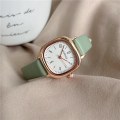 Miniatyrbild 2 av 6: Retro Square Quartz Digital Mini Dial Casual Armbandsklockor Läderrem Fashionabla klocka Vattentät armbandsur för kvinnor Deep Green