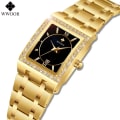 Miniatyrbild 2 av 6: WWOOR New Gold Watch 8858 Damklockor Ståltopp Lyxmärke Damarmband Klockor Damklocka Montre Femme Relogio Feminino Black rose(.348)