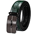 Miniatyrbild 1 av 6: Högkvalitativt grönt äkta läder Herrbälten Lot Styles Automatiska spännen för klänning Jeans Kostym Herr Midjeband Bälte Bröllopspresent 2245DMI 130cm