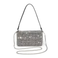 Miniatyrbild 2 av 6: Damväska AW New Rhinestones Handväskor för kvinnor Väskor Diamonds Axelväska Handväska Dam Kvinnlig Crossbody-väska glänsande väska Black 2