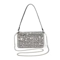 Miniatyrbild 2 av 6: Damväska AW New Rhinestones Handväskor för kvinnor Väskor Diamonds Axelväska Handväska Dam Kvinnlig Crossbody-väska glänsande väska White 3