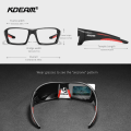 Miniatyrbild 5 av 6: KDEAM 2021 High-End Sports Goggles TR90 Polarized Solglasögon Herr Vandring Fiske Solglasögon med case C4 Zipper Box