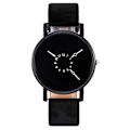Miniatyrbild 1 av 6: Kvinnor Casual Quartz klockor Läderband Ny watch med armband Analog watch Elegant kreativ utan digital urtavla Relogio style 1