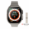 Miniatyrbild 1 av 6: Z8 Ultra MAX Smart Watch Series 8 Titanium Alloy 1:1 49mm case Bluetooth Call NFC ECG IP68 Vattentät Smartwatch Herr Gold Alpine S