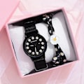 Miniatyrbild 1 av 6: Watch Nylon Daisy Flowers Damarmbandsur Modeklockor Set Quartz Clock s relogio feminino set 4