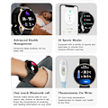 Miniatyrbild 3 av 6: OLED Mode Smart Watch Dam Puls Blodtryck Multifunktionell Watch Herr Kvinna Vattentät Smartwatch Kvinnor Pink
