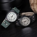 Miniatyrbild 5 av 6: Märke Sport Militärklockor Mode Casual Quartz Watch Läder Analog Herr 2020 Ny SOKI Lyxarmbandsur Relogio Masculino brown