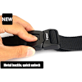Miniatyrbild 4 av 6: VATLTY 2021 Stretching taktiskt bälte för män Zinklegering Pluggbart spänne Utomhusarbete Vandring Elastiskt bälte Jakttillbehör Dark gray 125cm