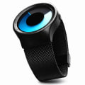 Miniatyrbild 5 av 6: Creative Quartz Watches Herr Top MODE Märke Casual Rostfritt stål Mesh Band Unisex Watch Klocka Man kvinnlig Gentleman present 6002-SSU with Box