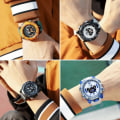 Miniatyrbild 3 av 6: 2023 Nya Sportklockor Herr SMAEL Vattentät Analog Digital Quartz Armbandsur Man Mode Stoppur Alarm Clock 8058 Man Watch Khaki