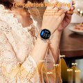 Miniatyrbild 4 av 6: LIGE Ny Bluetooth Call Smart Watch Dam Fysiologisk funktion Sport Fitness Armband Vattentät Bluetooth Call Smartwatch Herr mesh belt black Body temperature