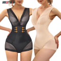 Miniatyrbild 2 av 6: MISTHIN Body Reducer Shaper Kvinna Andas Snabbtorkande Colombian Shapewear Bantningskorsett Hel Bodysuit Kvinnlig Binder Black L