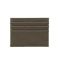 Miniatyrbild 1 av 6: Anpassad 100 % koläder Pebble Mönster Kreditkortshållare Smal plånbok Män Kvinnor Plånbok Pocket Card Custom Initial Letters Case dark khaki 0695