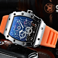 Miniatyrbild 1 av 6: Watch Mode Legering Urboett Toppmärke Lyx Herr Quartz Clock Klassisk Man Sport Kronografklockor Style 8