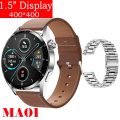 Miniatyrbild 1 av 6: Ny Smart Watch Herr Android GT3 IP68 Vattentät NFC Smartwatch Trådlös Laddning Bluetooth Ring Herr Watch för Br Le-Si St smart watches