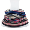Miniatyrbild 4 av 6: LOVINGSHA Höst Vinter Randig Design Tunna Skullies Beanies Dam Mössor För män Mode Feminino Multifunktionsscarf BHT109 BHT078FUA One Size