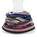 Miniatyrbild 4 av 6: LOVINGSHA Höst Vinter Randig Design Tunna Skullies Beanies Dam Mössor För män Mode Feminino Multifunktionsscarf BHT109 BHT078GRY One Size