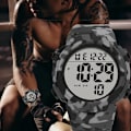 Miniatyrbild 2 av 6: SYNOKE Big Numbers Watch Herr 50M Vattentät Manklocka Alarm Stoppur Multifunktion Digitala klockor Relogio Masculino Upgrade - Green