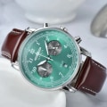 Miniatyrbild 1 av 6: 2022 New Zeppelin Watch Fashion Three Eyes Running Second Multifunktionell Chronograph Top Leather Business Quartz Watch Type 7