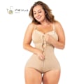 Miniatyrbild 2 av 6: Hiphugger Body Shaper med BH | Butt Lifter Mage Control Passform Everyday Front Zip Sculpting Shapewear Trosa Black M