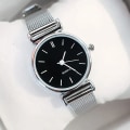 Miniatyrbild 1 av 6: silver armband klockor för kvinnor små armbandsur för kvinnor watch mode damklockor klocka reloj mujer relogio feminino black 3