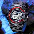 Miniatyrbild 5 av 6: Mode herr LED digital watch Date Sport utomhus elektronisk watch för män Toppmärke Lyx militärklockor relogio masculino Gold 1
