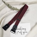 Miniatyrbild 1 av 6: Enkelt Bälte Utan Spänne Elastiska Bälten För Dam Stretchrem Herr Jeans Cintos Utdragbar Barn Pojkar Flickor Cinturon Mujer-rem wine red belt 85-120cm