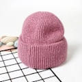 Miniatyrbild 1 av 6: Visrover 9 Färger Unisex Solid Färgade Mössor Vinterhatt För Kvinna Stickad Bonnet Acryl Kvinna Höst Varma Skullies 1-bright purple