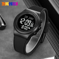 Miniatyrbild 5 av 6: SKMEI Watch for Prayer with Qibla Compass Adhan Alarm Hijri Islamic Wrist Reloj hombre Back Light Muslim Azan Men Watches Blue