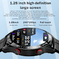 Miniatyrbild 3 av 6: Smart Watch Bluetooth Call Ecg Ppg Full Touch Screen Väder Samtalsinformation Påminnelse Multi Voice Sports Mode Smart Armband tape black