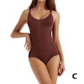 Miniatyrbild 1 av 6: Sömlös Shapewear Body för kvinnor Magkontroll Butt Lifter Body Shaper Osynlig under klänning Bantningsrem String Unde I3J1 Khaki M