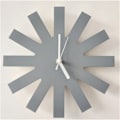 Miniatyrbild 1 av 6: Geometrisk Design Enkel Hemstil Tyst Klocka Vägg Barnrum Modellrum Tyst Klocka Mjuk Dekoration Vardagsrum Gray