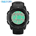 Miniatyrbild 4 av 6: Reloj Hombre Utomhus Digitala klockor Sport LED Män Big Dial Round Watch Luminous Casual Clock Multifunction Wrist Stoppur 2022 Red