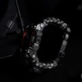 Miniatyrbild 6 av 6: Utomhus Survival Military Watch Vattentät Multifunktionell Survival Kit Militär Taktisk Paracord Watch Compass Watch Gold with strap