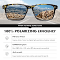 Miniatyrbild 4 av 6: LM New Fashion Solglasögon Herr Kvinnor Retro Polarized Ultra Light TR90 Driving Solglasögon Antireglare Nyanser Man oculos UV400 Leopard-Gradient Tea LM