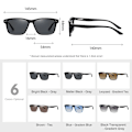 Miniatyrbild 5 av 6: LM New Fashion Solglasögon Herr Kvinnor Retro Polarized Ultra Light TR90 Driving Solglasögon Antireglare Nyanser Man oculos UV400 Leopard-Gradient Tea LM