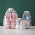 Miniatyrbild 5 av 6: 1 ST Transparent Vattentät Resekosmetikväska Case för kvinnor Badkar Smink Organizer Toalettartiklar Tvätt Skönhetssats Förvaringspåse 1pc Transparent love 16x20cm