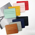 Miniatyrbild 3 av 6: 1 st Nytt mode för män/kvinnor Mini-ID-kort Business Case PU-läder Ultratunt Case Student case Red A