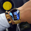 Miniatyrbild 3 av 6: Lyxig timmesvarumärke Trend Cool watch Rostfritt stål Teknik Mode watch för män 2021 Relogio Masculino mesh BE