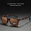 Miniatyrbild 1 av 6: KDEAM Photochromic and Polarized Solglasögon Herr Navigation Aluminium Magnesium Båge Herrglasögon UV400 Night Vision Goggles C3 Copper-colored